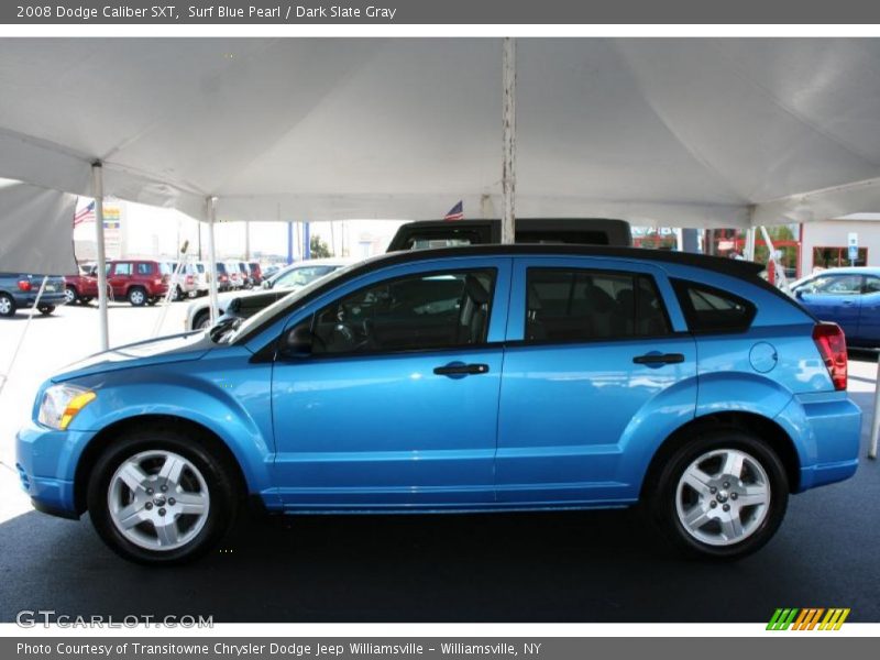 Surf Blue Pearl / Dark Slate Gray 2008 Dodge Caliber SXT