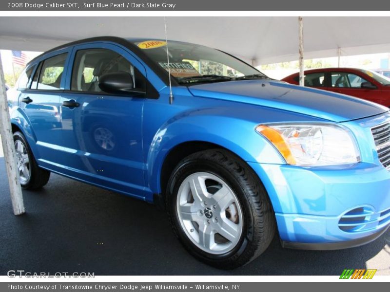 Surf Blue Pearl / Dark Slate Gray 2008 Dodge Caliber SXT