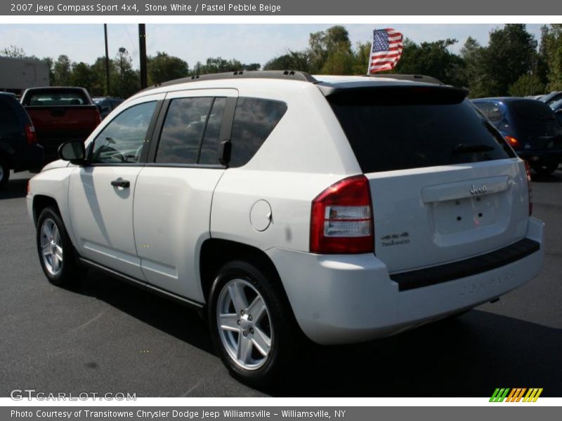 Stone White / Pastel Pebble Beige 2007 Jeep Compass Sport 4x4
