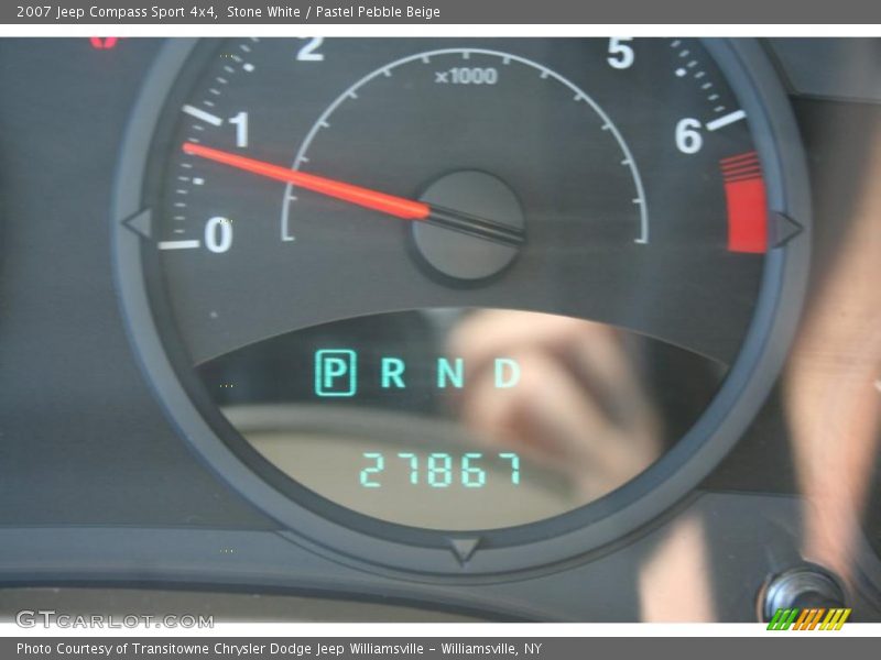 Stone White / Pastel Pebble Beige 2007 Jeep Compass Sport 4x4