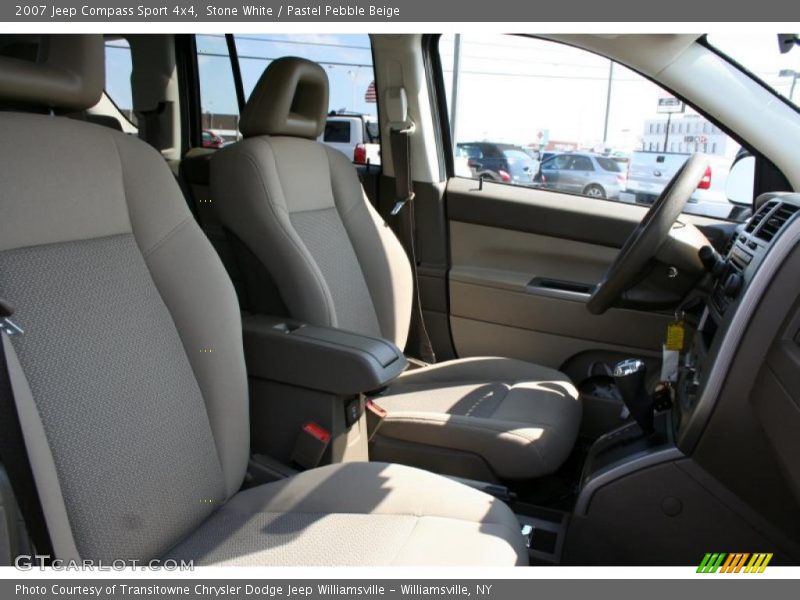 Stone White / Pastel Pebble Beige 2007 Jeep Compass Sport 4x4