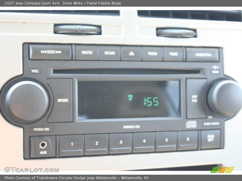 Stone White / Pastel Pebble Beige 2007 Jeep Compass Sport 4x4