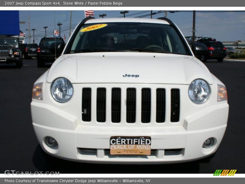 Stone White / Pastel Pebble Beige 2007 Jeep Compass Sport 4x4