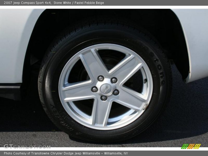 Stone White / Pastel Pebble Beige 2007 Jeep Compass Sport 4x4