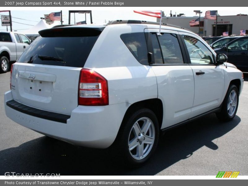 Stone White / Pastel Pebble Beige 2007 Jeep Compass Sport 4x4