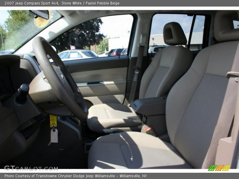 Stone White / Pastel Pebble Beige 2007 Jeep Compass Sport 4x4