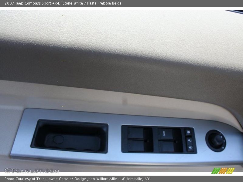 Stone White / Pastel Pebble Beige 2007 Jeep Compass Sport 4x4