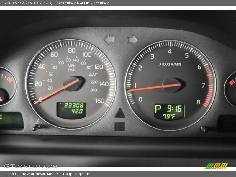 Ember Black Metallic / Off Black 2008 Volvo XC90 3.2 AWD