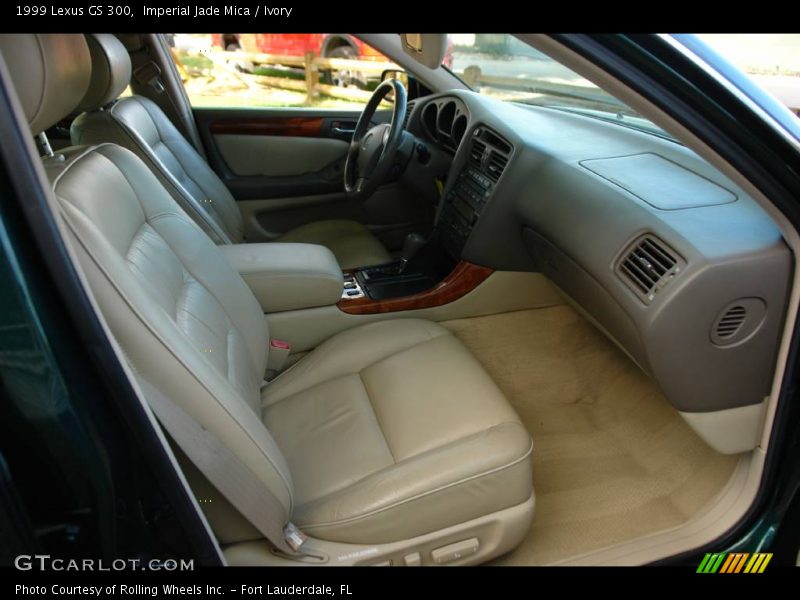 Imperial Jade Mica / Ivory 1999 Lexus GS 300