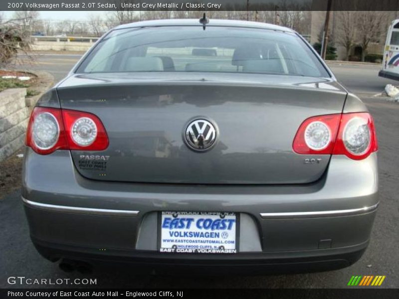 United Grey Metallic / Classic Grey 2007 Volkswagen Passat 2.0T Sedan