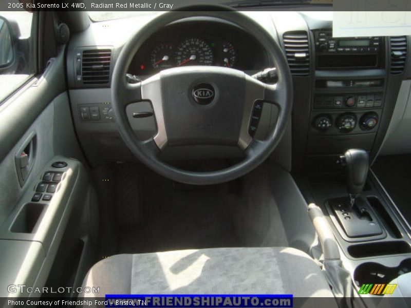 Radiant Red Metallic / Gray 2005 Kia Sorento LX 4WD