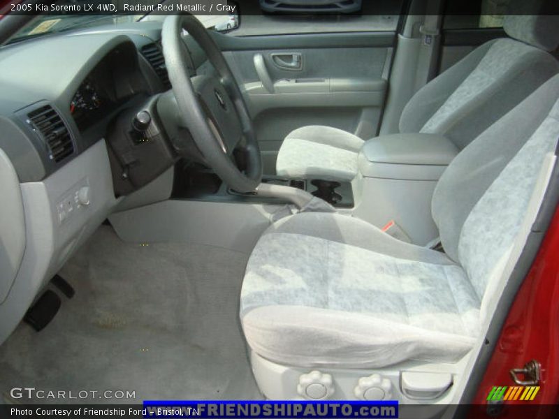 Radiant Red Metallic / Gray 2005 Kia Sorento LX 4WD