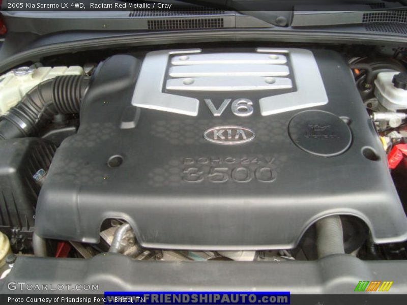 Radiant Red Metallic / Gray 2005 Kia Sorento LX 4WD