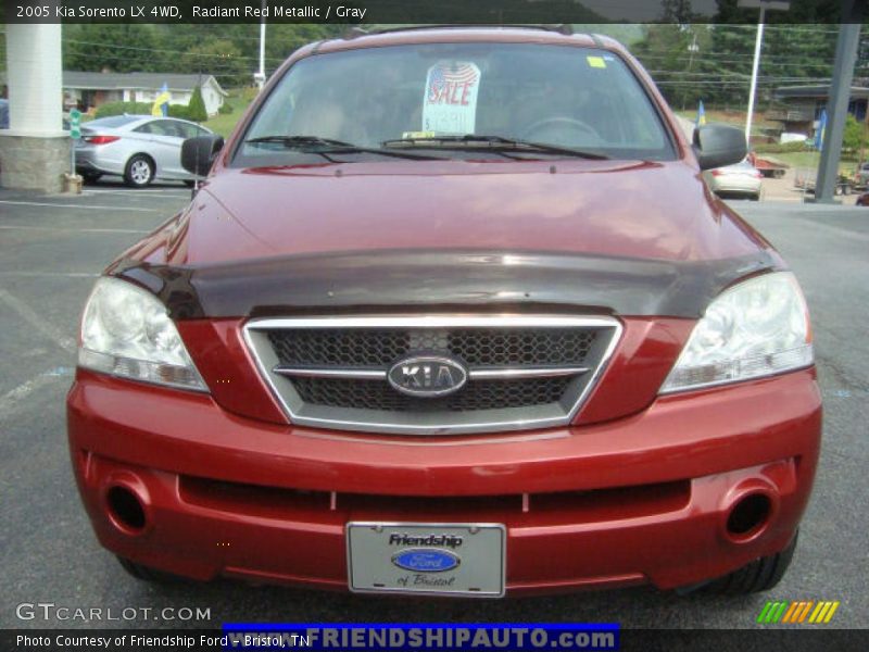Radiant Red Metallic / Gray 2005 Kia Sorento LX 4WD