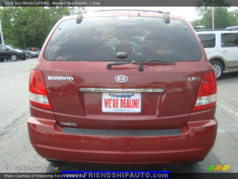 Radiant Red Metallic / Gray 2005 Kia Sorento LX 4WD