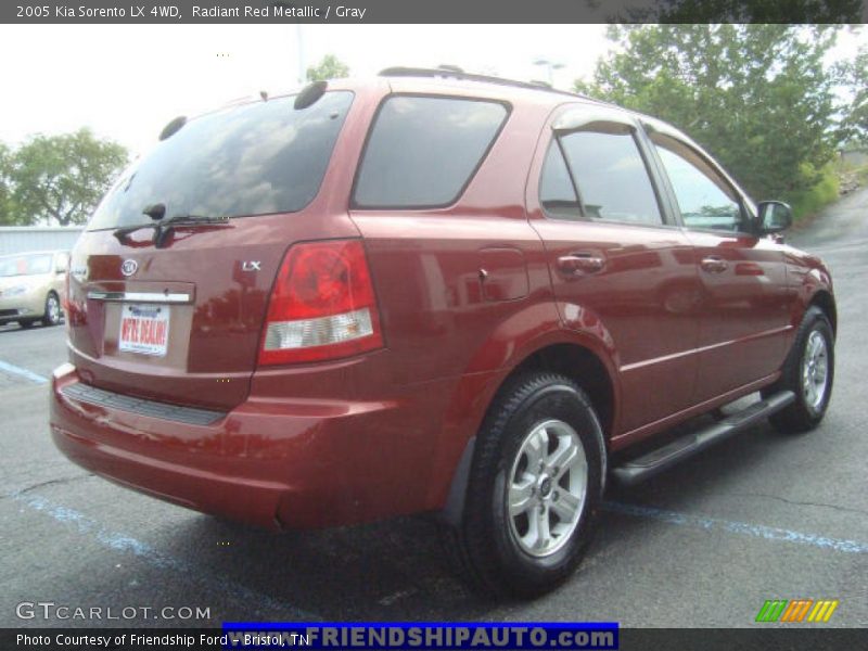 Radiant Red Metallic / Gray 2005 Kia Sorento LX 4WD