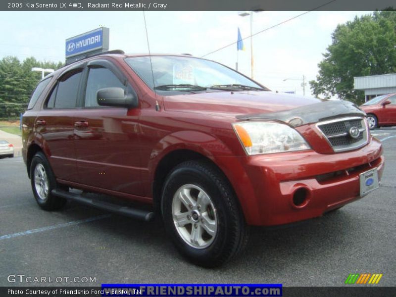 Radiant Red Metallic / Gray 2005 Kia Sorento LX 4WD