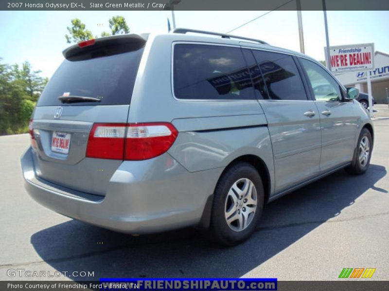 Slate Green Metallic / Gray 2007 Honda Odyssey EX-L