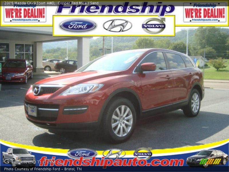 Copper Red Mica / Sand 2008 Mazda CX-9 Sport AWD