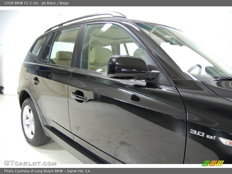 Jet Black / Beige 2008 BMW X3 3.0si