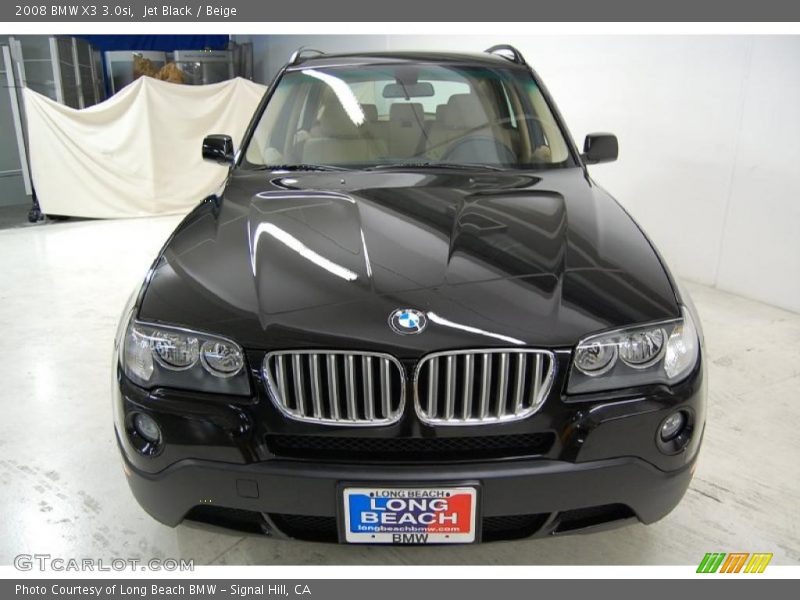 Jet Black / Beige 2008 BMW X3 3.0si