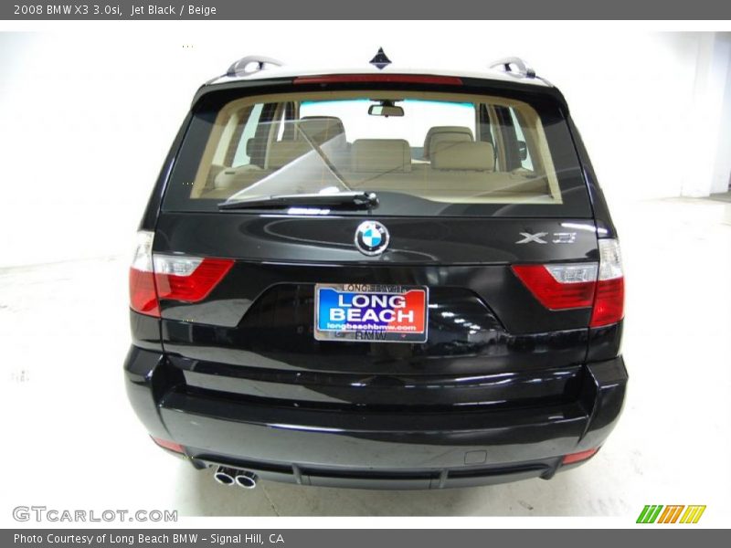 Jet Black / Beige 2008 BMW X3 3.0si