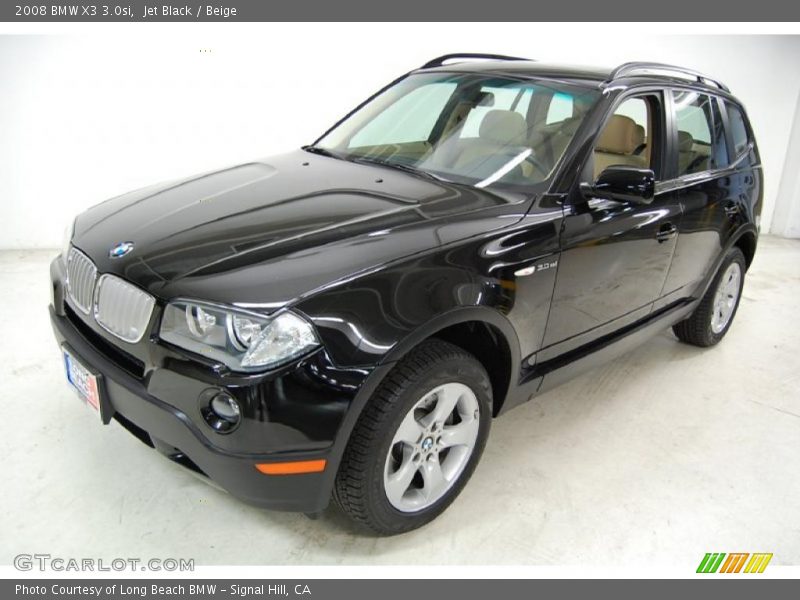Jet Black / Beige 2008 BMW X3 3.0si