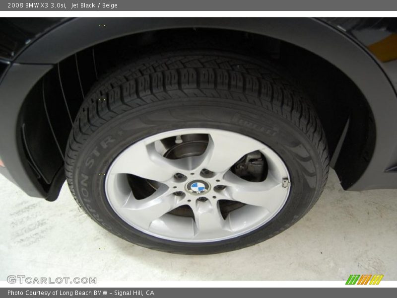 Jet Black / Beige 2008 BMW X3 3.0si