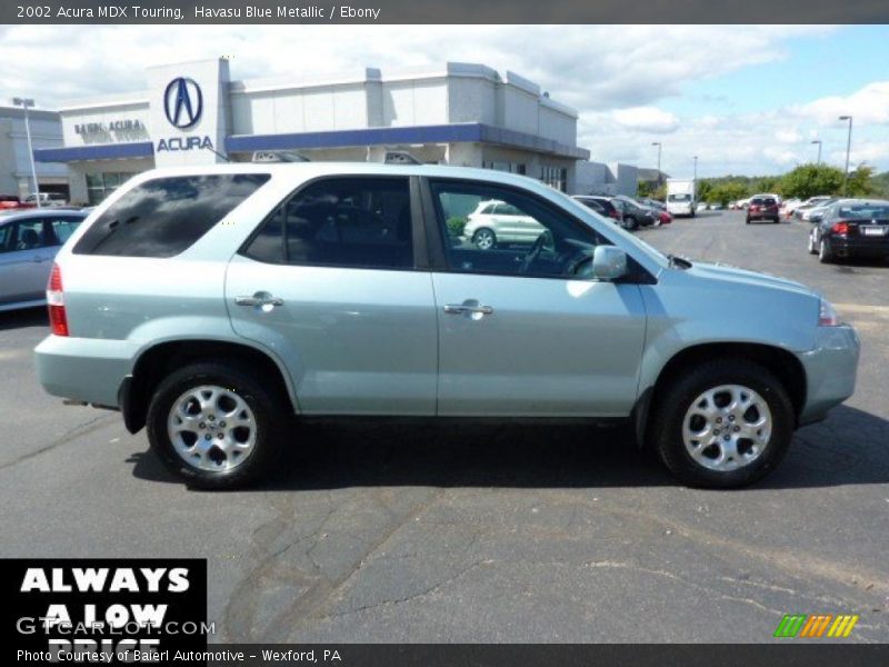 Havasu Blue Metallic / Ebony 2002 Acura MDX Touring