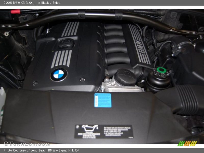 Jet Black / Beige 2008 BMW X3 3.0si