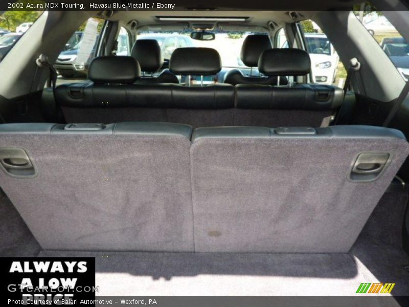 Havasu Blue Metallic / Ebony 2002 Acura MDX Touring