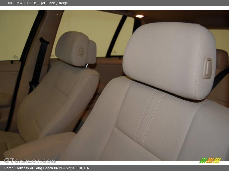 Jet Black / Beige 2008 BMW X3 3.0si