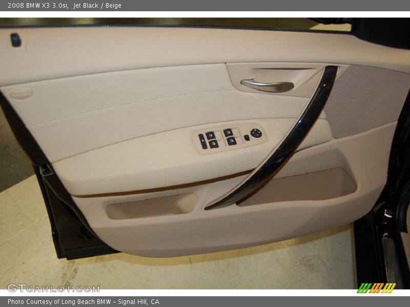 Jet Black / Beige 2008 BMW X3 3.0si
