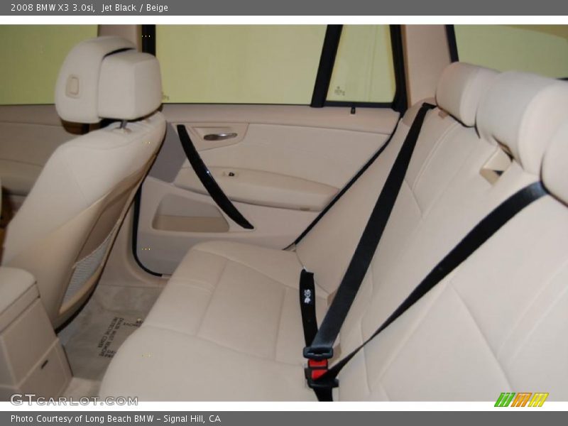 Jet Black / Beige 2008 BMW X3 3.0si
