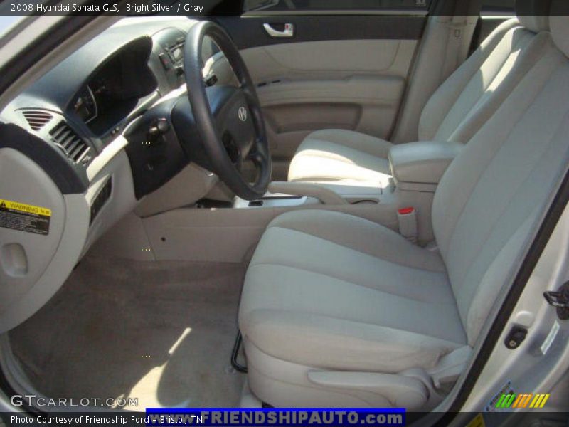 Bright Silver / Gray 2008 Hyundai Sonata GLS