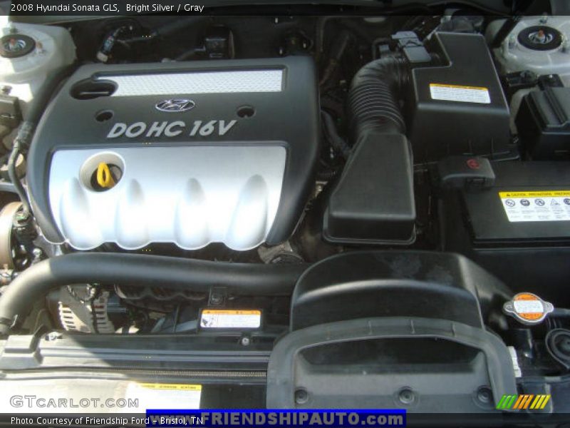 Bright Silver / Gray 2008 Hyundai Sonata GLS