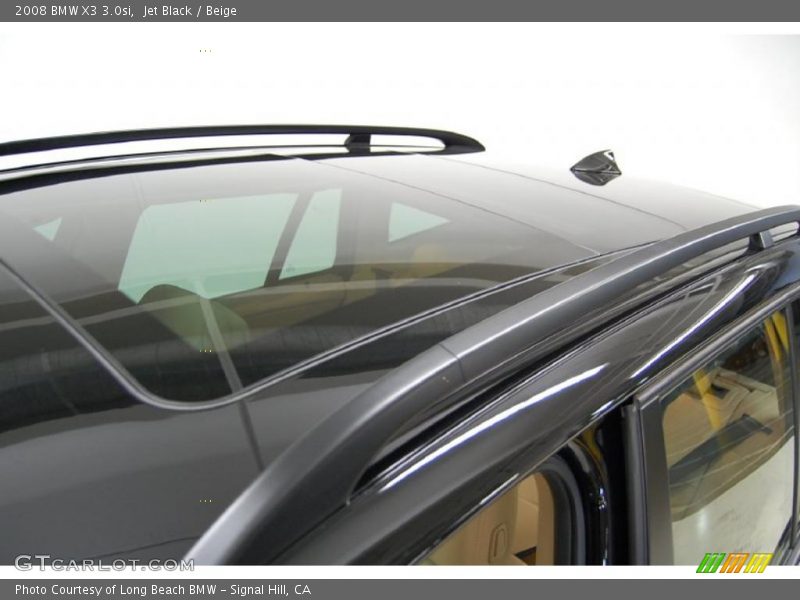 Jet Black / Beige 2008 BMW X3 3.0si