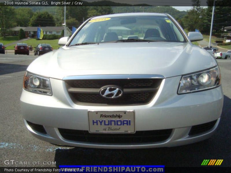 Bright Silver / Gray 2008 Hyundai Sonata GLS