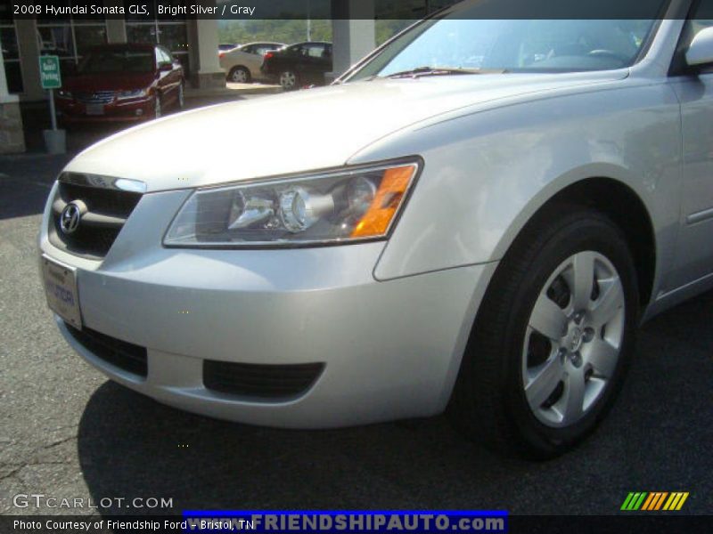 Bright Silver / Gray 2008 Hyundai Sonata GLS
