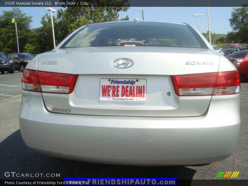 Bright Silver / Gray 2008 Hyundai Sonata GLS