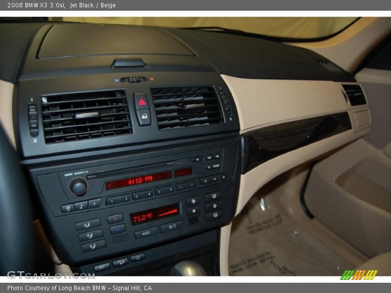 Jet Black / Beige 2008 BMW X3 3.0si