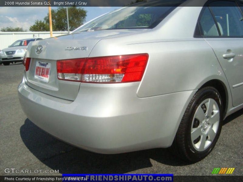 Bright Silver / Gray 2008 Hyundai Sonata GLS