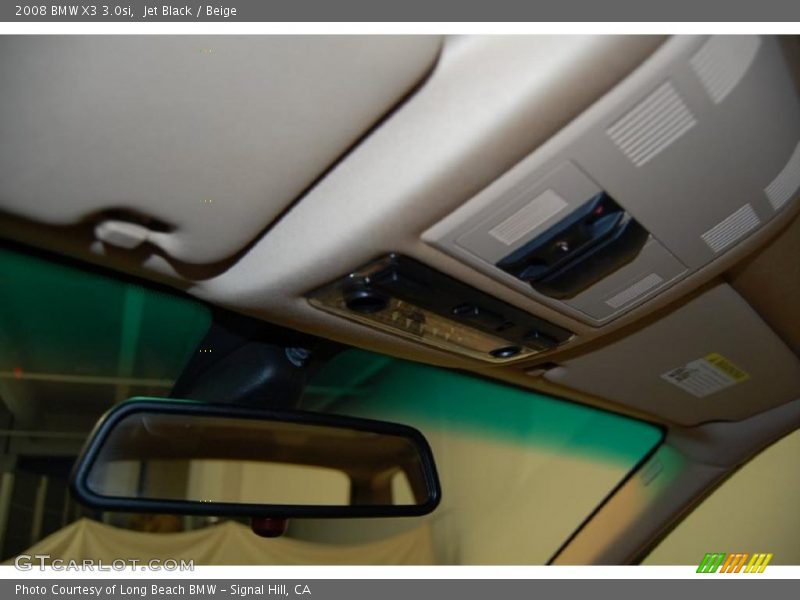 Jet Black / Beige 2008 BMW X3 3.0si