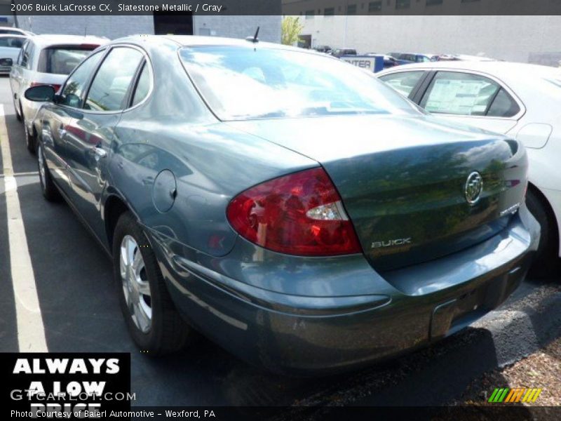 Slatestone Metallic / Gray 2006 Buick LaCrosse CX