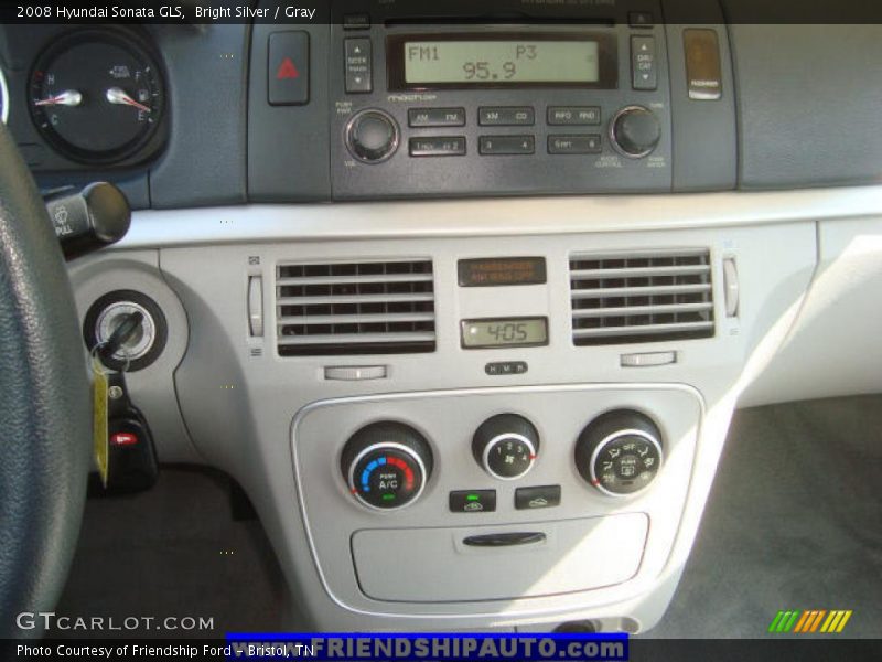 Bright Silver / Gray 2008 Hyundai Sonata GLS