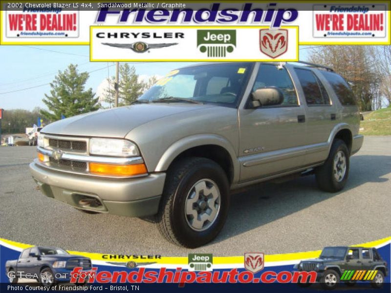 Sandalwood Metallic / Graphite 2002 Chevrolet Blazer LS 4x4