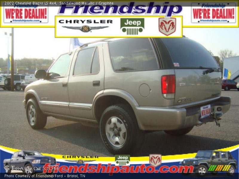 Sandalwood Metallic / Graphite 2002 Chevrolet Blazer LS 4x4