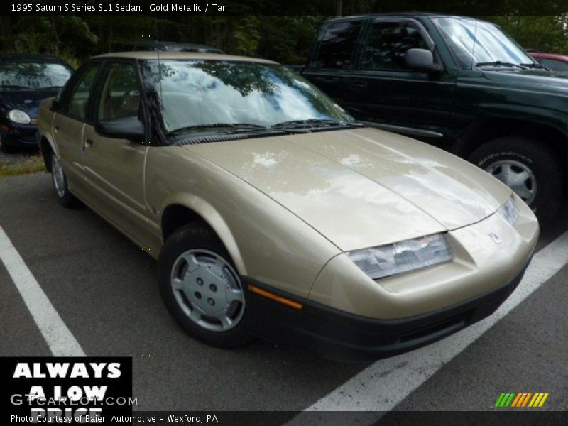 Gold Metallic / Tan 1995 Saturn S Series SL1 Sedan