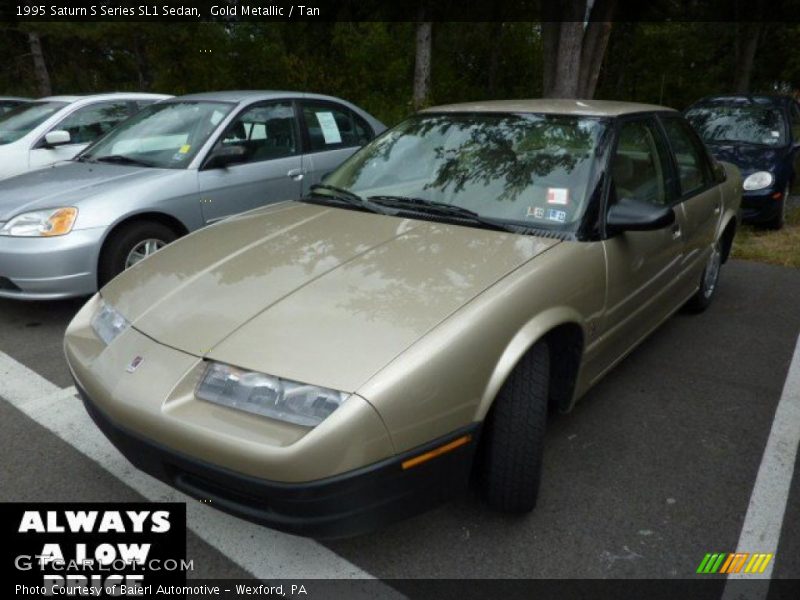 Gold Metallic / Tan 1995 Saturn S Series SL1 Sedan