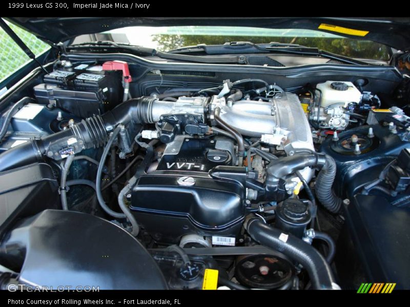 Imperial Jade Mica / Ivory 1999 Lexus GS 300